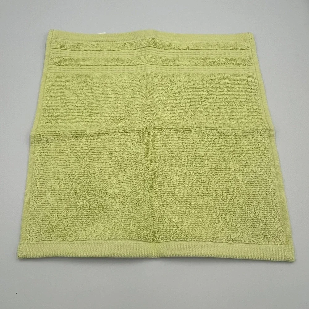 Caro Home Towel Set Unisex OS Lime Green NWT 3 Piece Cotton Hand Washcloth